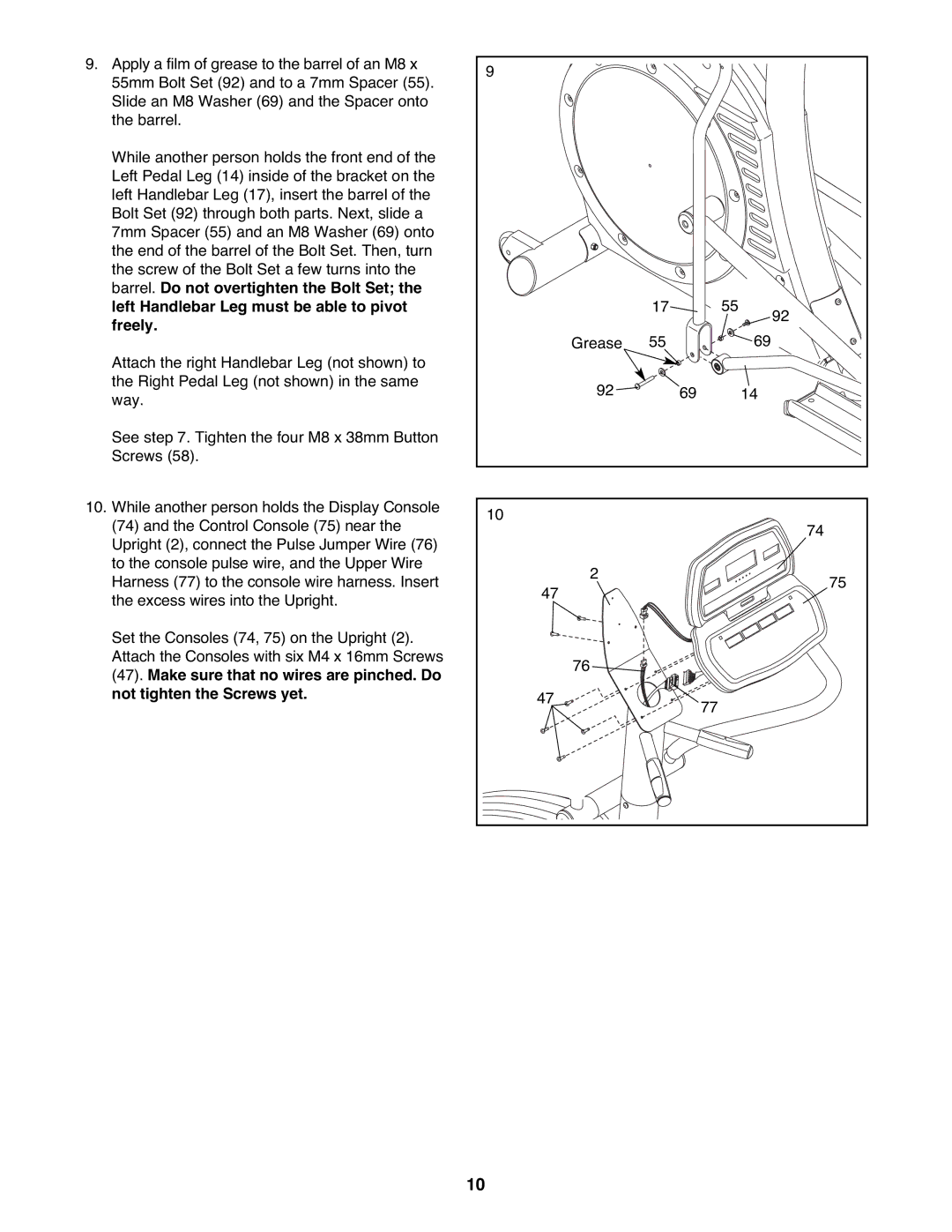 NordicTrack NTEL4255.0 user manual 