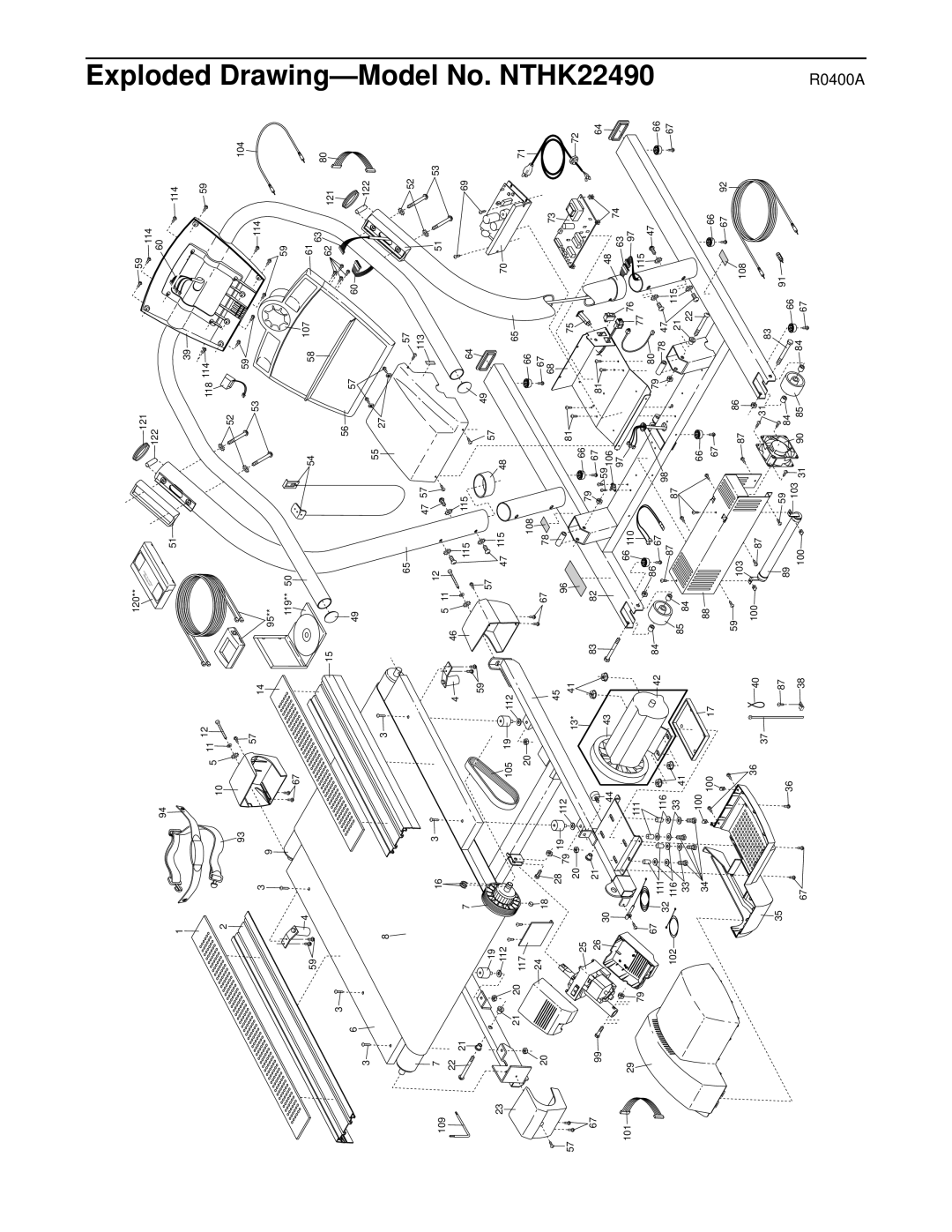 NordicTrack user manual No. NTHK22490 