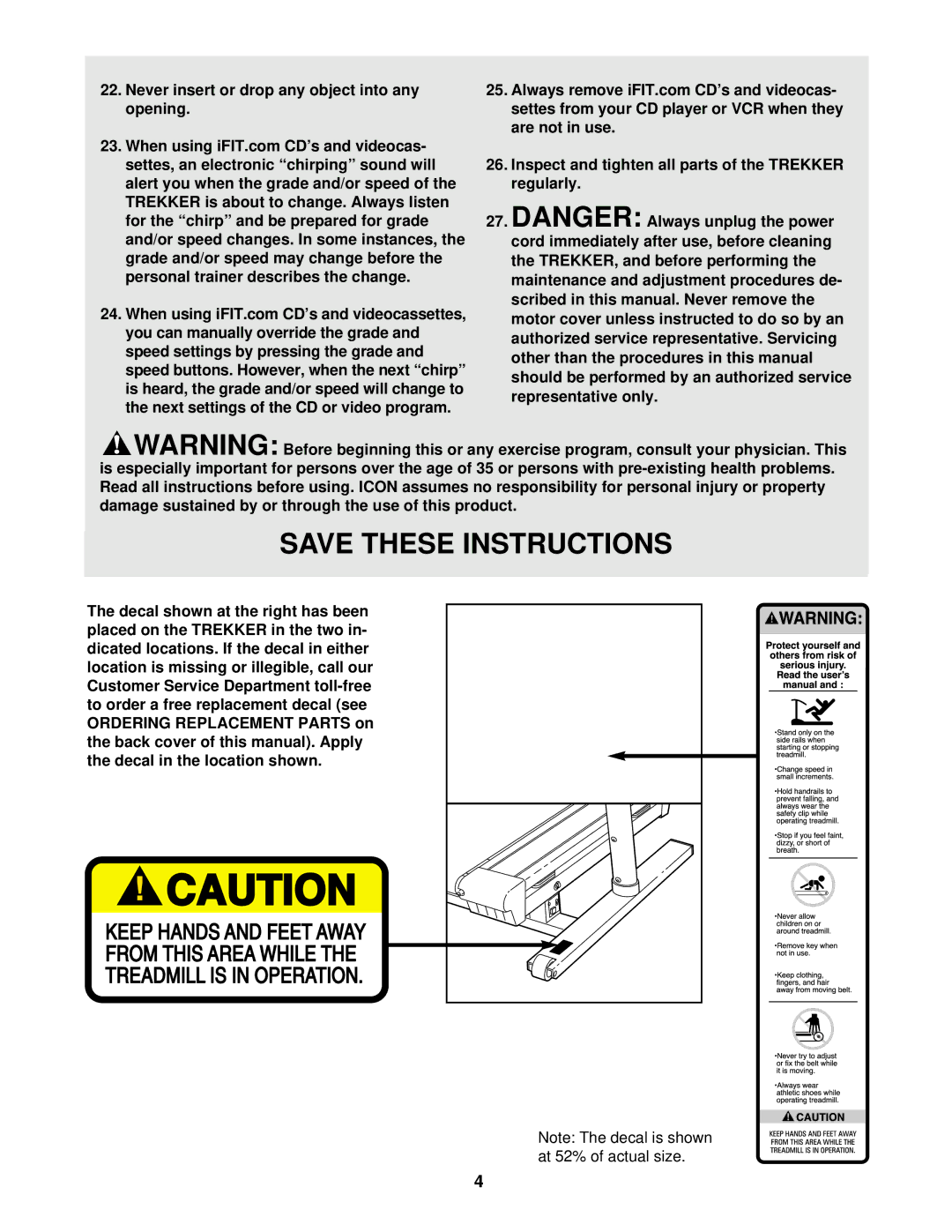 NordicTrack NTHK99901 user manual 