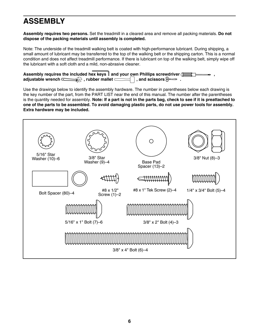 NordicTrack NTL07007.2 user manual Assembly 