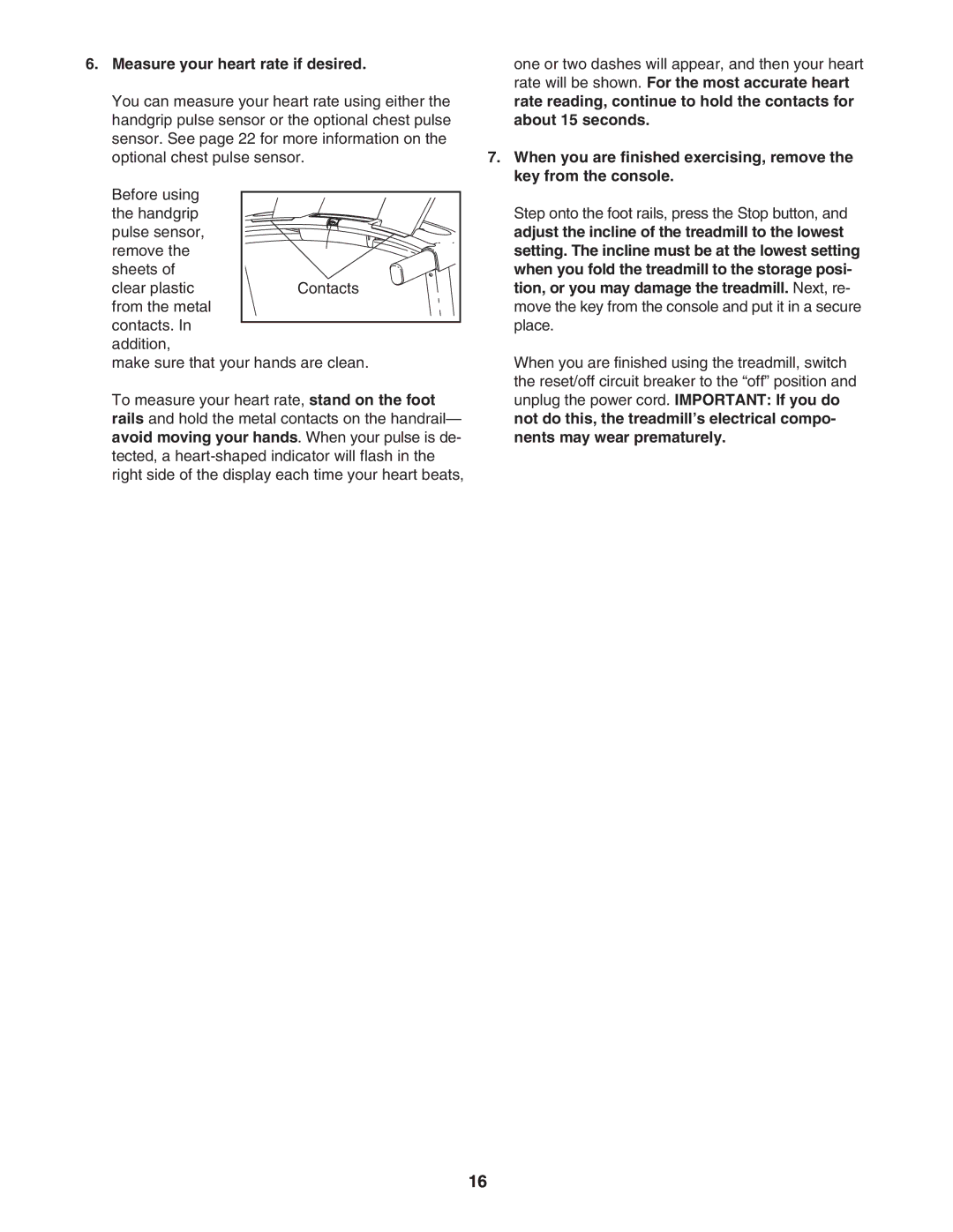 NordicTrack NTL07007.3 manual Measure your heart rate if desired 