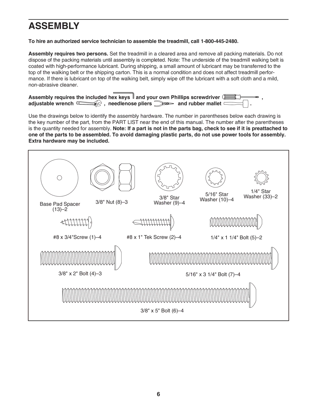 NordicTrack NTL09007.0 user manual Assembly 