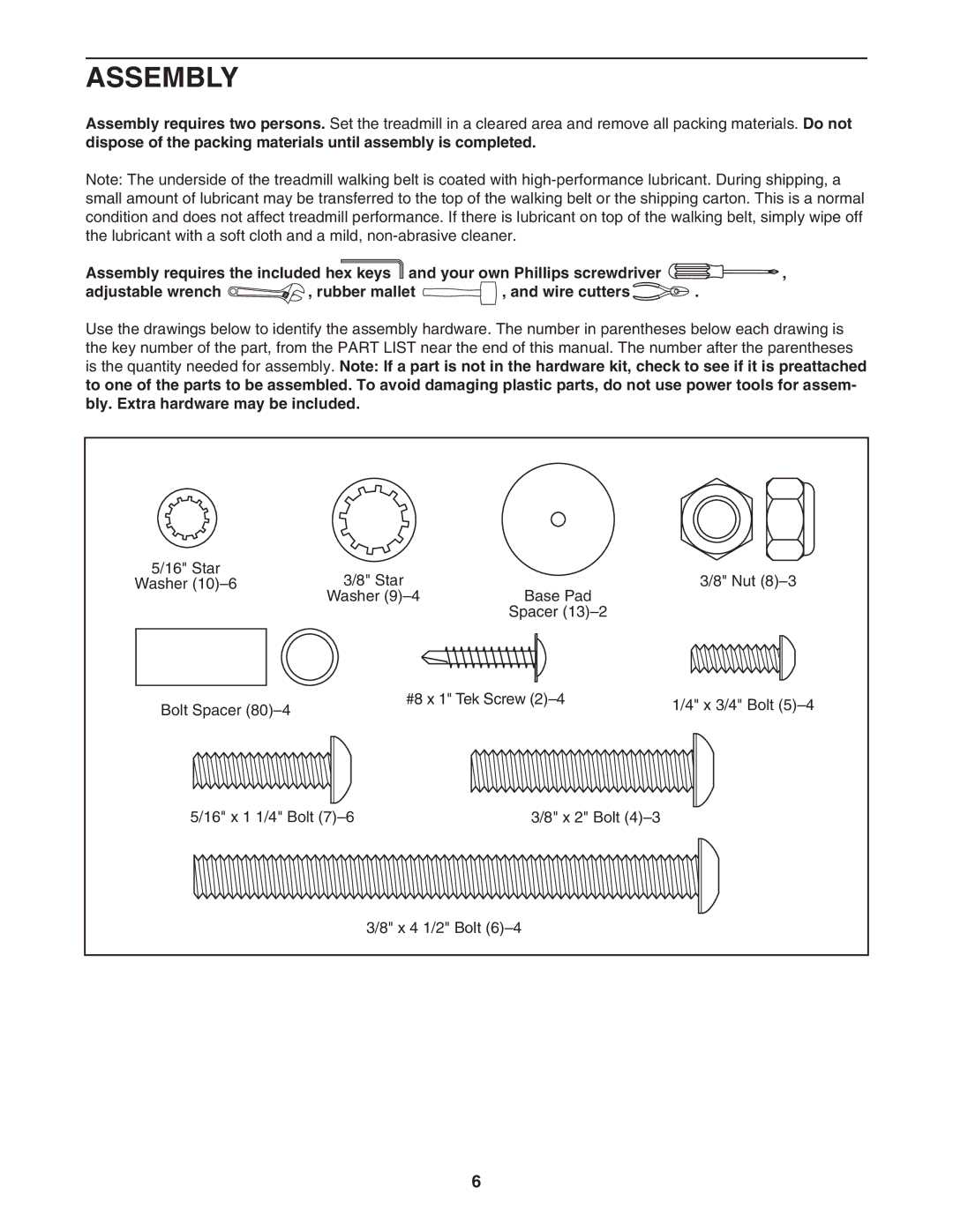 NordicTrack NTL09107.0 user manual Assembly 