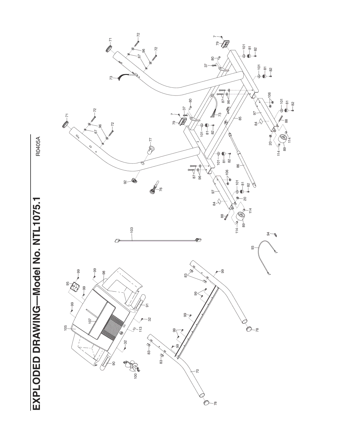 NordicTrack NTL1075.1 manual 9983 103 