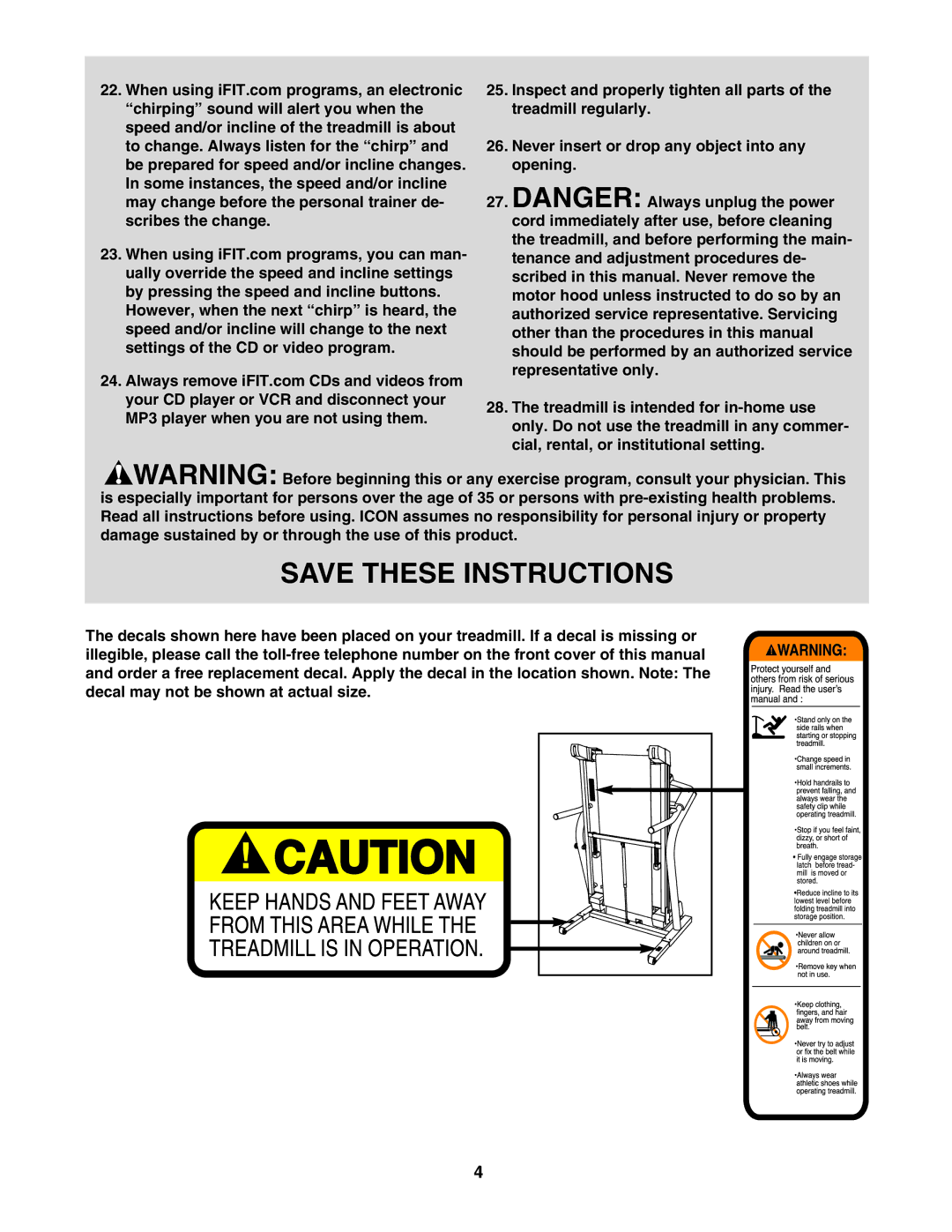 NordicTrack NTL1075.1 manual 