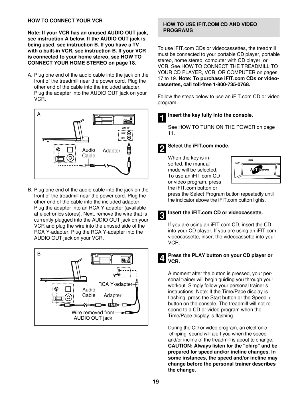 NordicTrack NTL10840 manual HOW to Connect Your VCR 