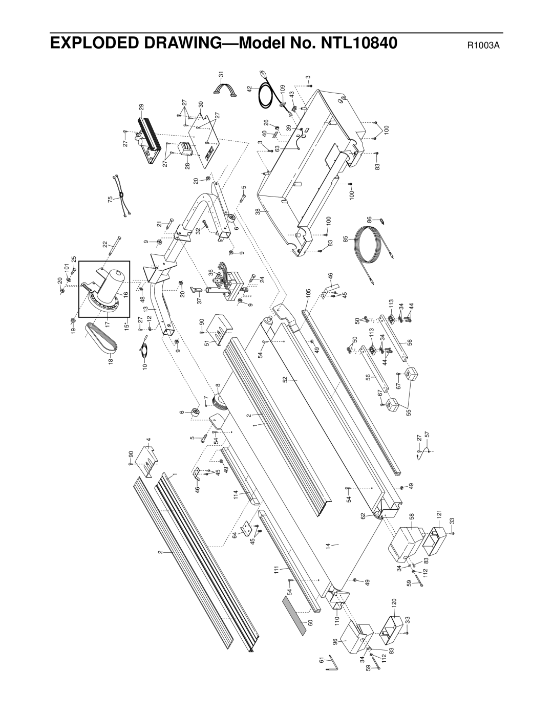 NordicTrack NTL10840 manual 