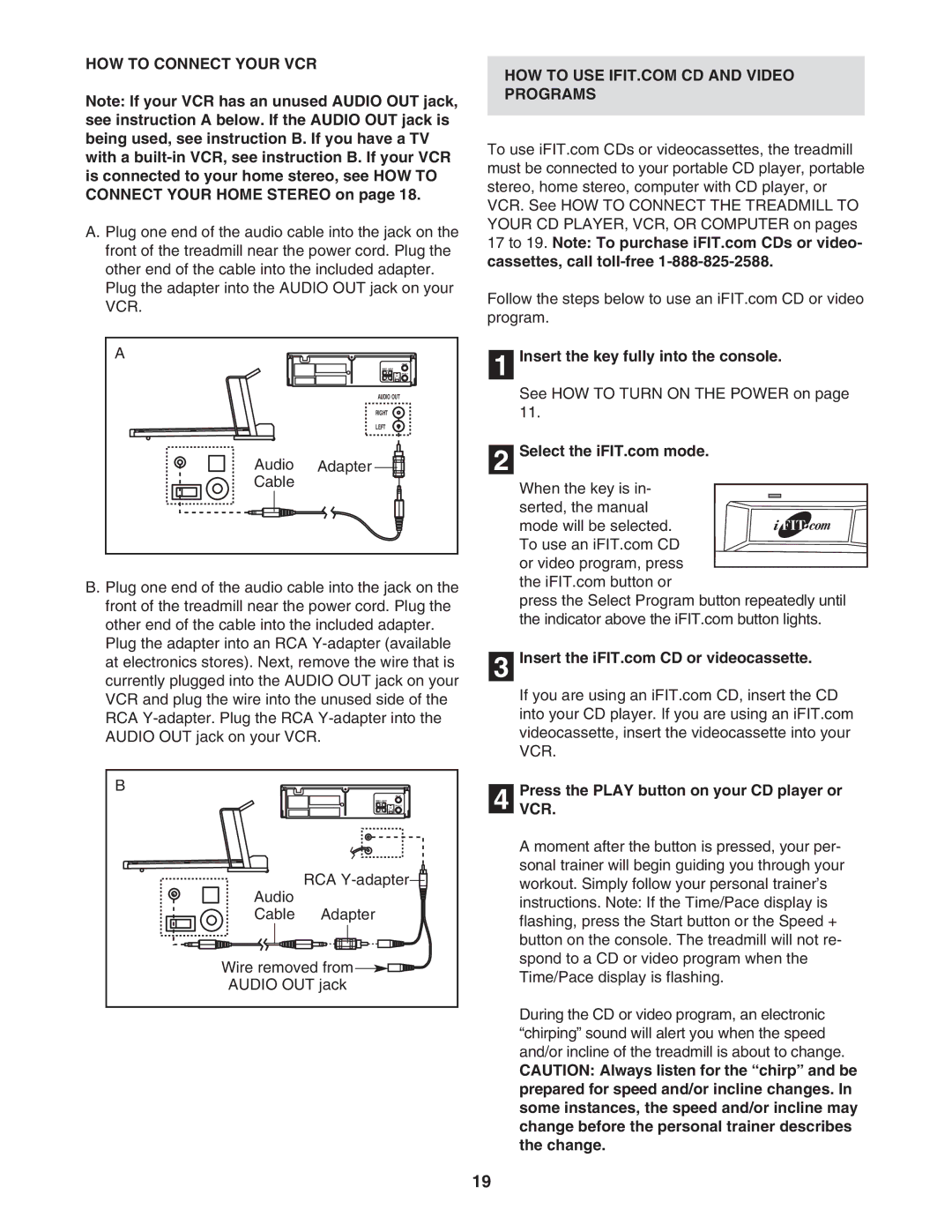 NordicTrack NTL10842 manual HOW to Connect Your VCR 