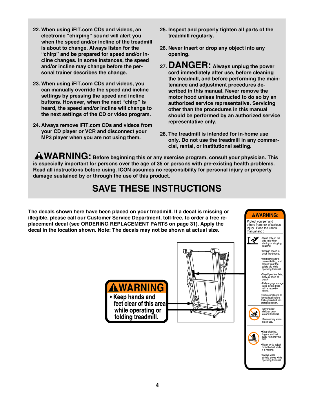 NordicTrack NTL10850 user manual 