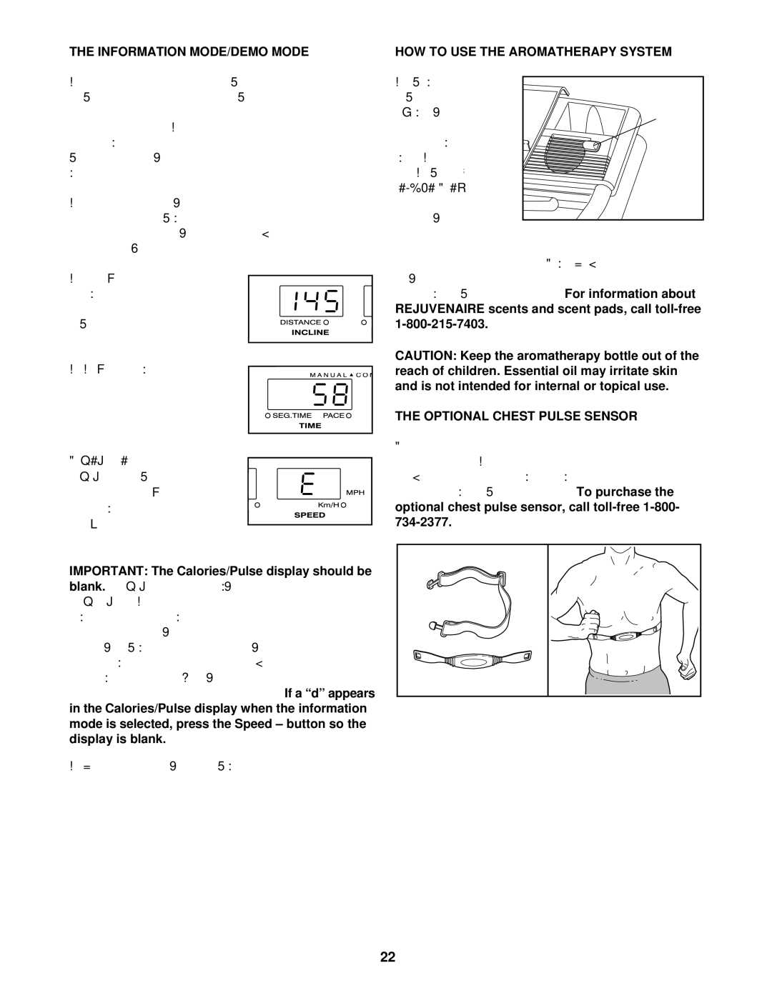 NordicTrack NTL10940 user manual Information MODE/DEMO Mode, Optional Chest Pulse Sensor 