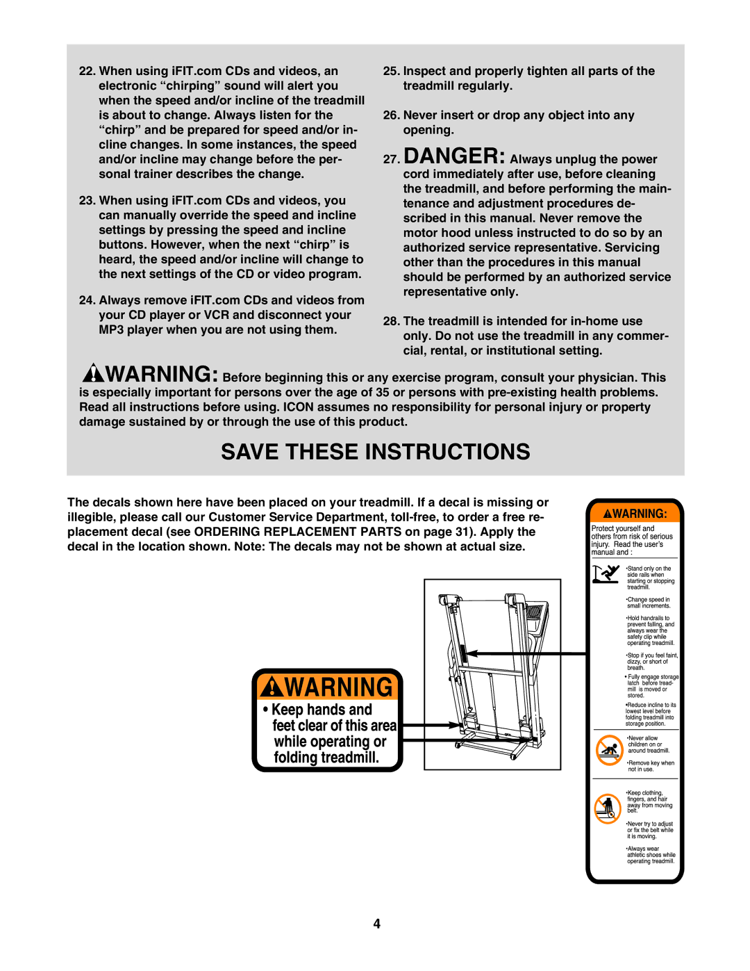 NordicTrack NTL10950 user manual 