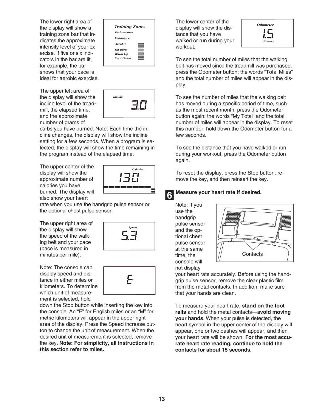 NordicTrack NTL1095.3 user manual Measure your heart rate if desired 