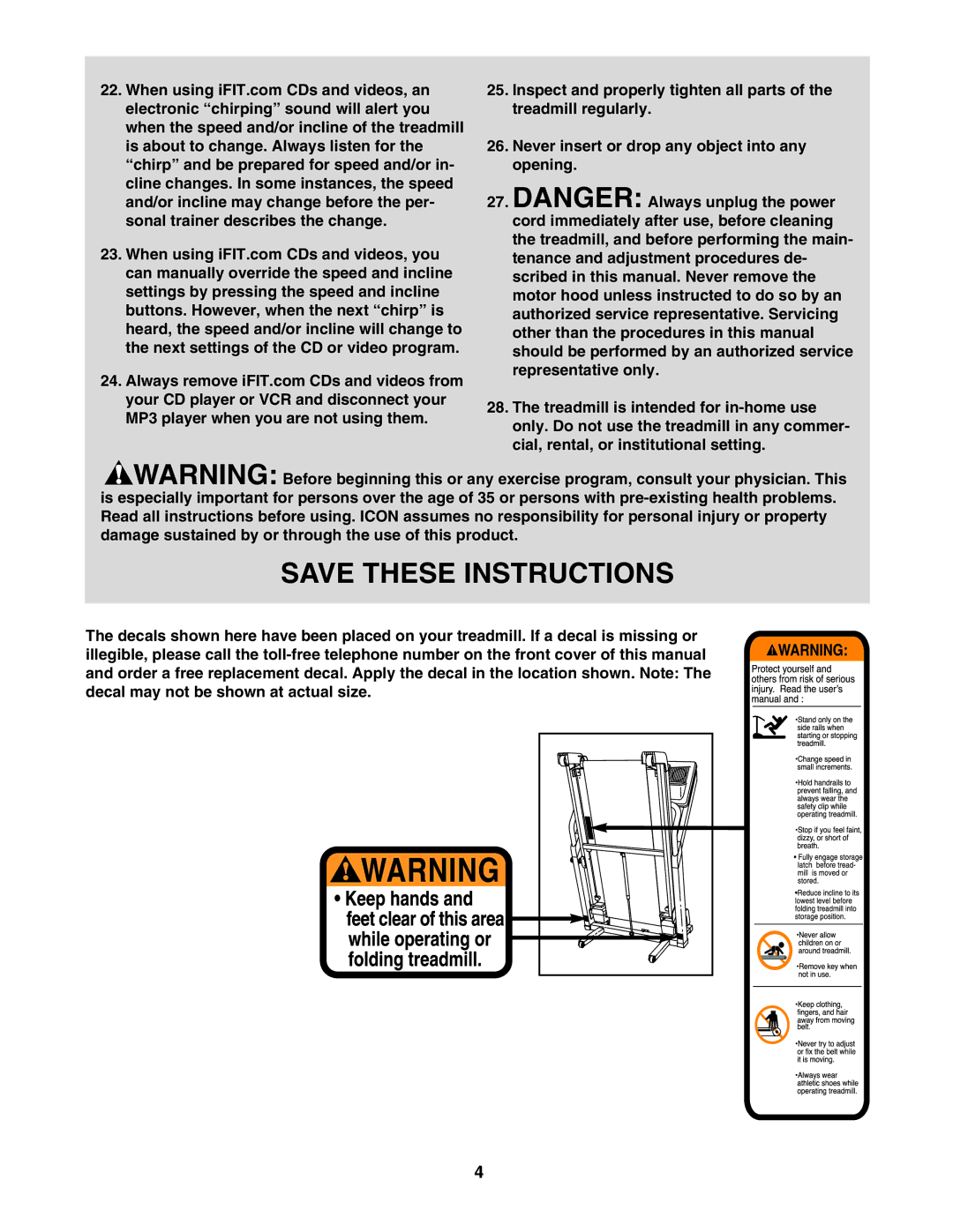 NordicTrack NTL1095.3 user manual 