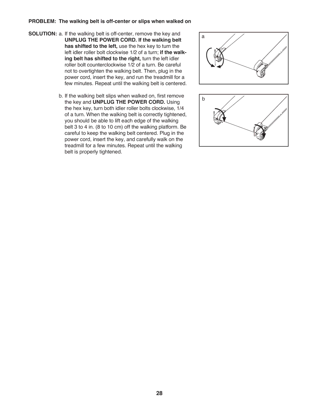 NordicTrack NTL11909.0 manual Problem Solution 