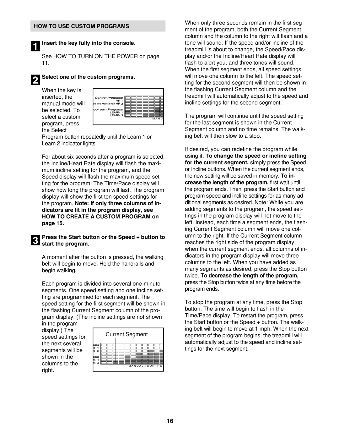 NordicTrack NTL12941 user manual HOW to USE Custom Programs 