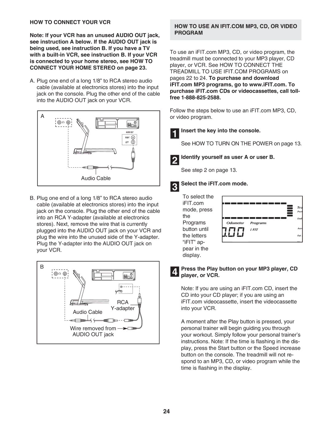 NordicTrack NTL12950 user manual HOW to Connect Your VCR, Press the Play button on your MP3 player, CD Player, or VCR 