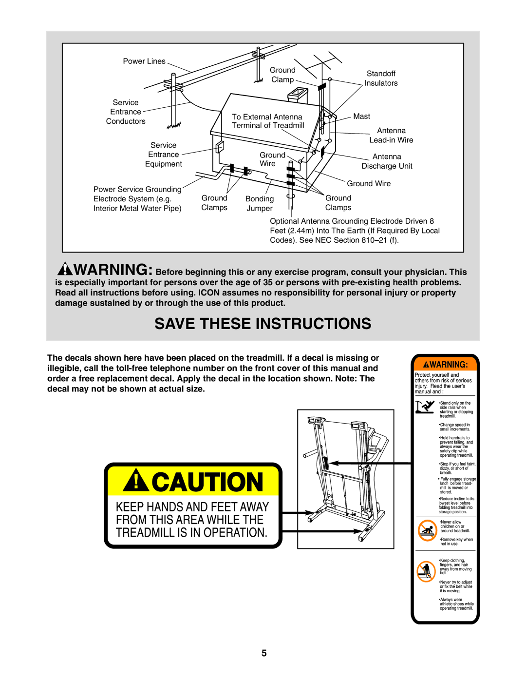 NordicTrack NTL14905.0 user manual Power Lines 