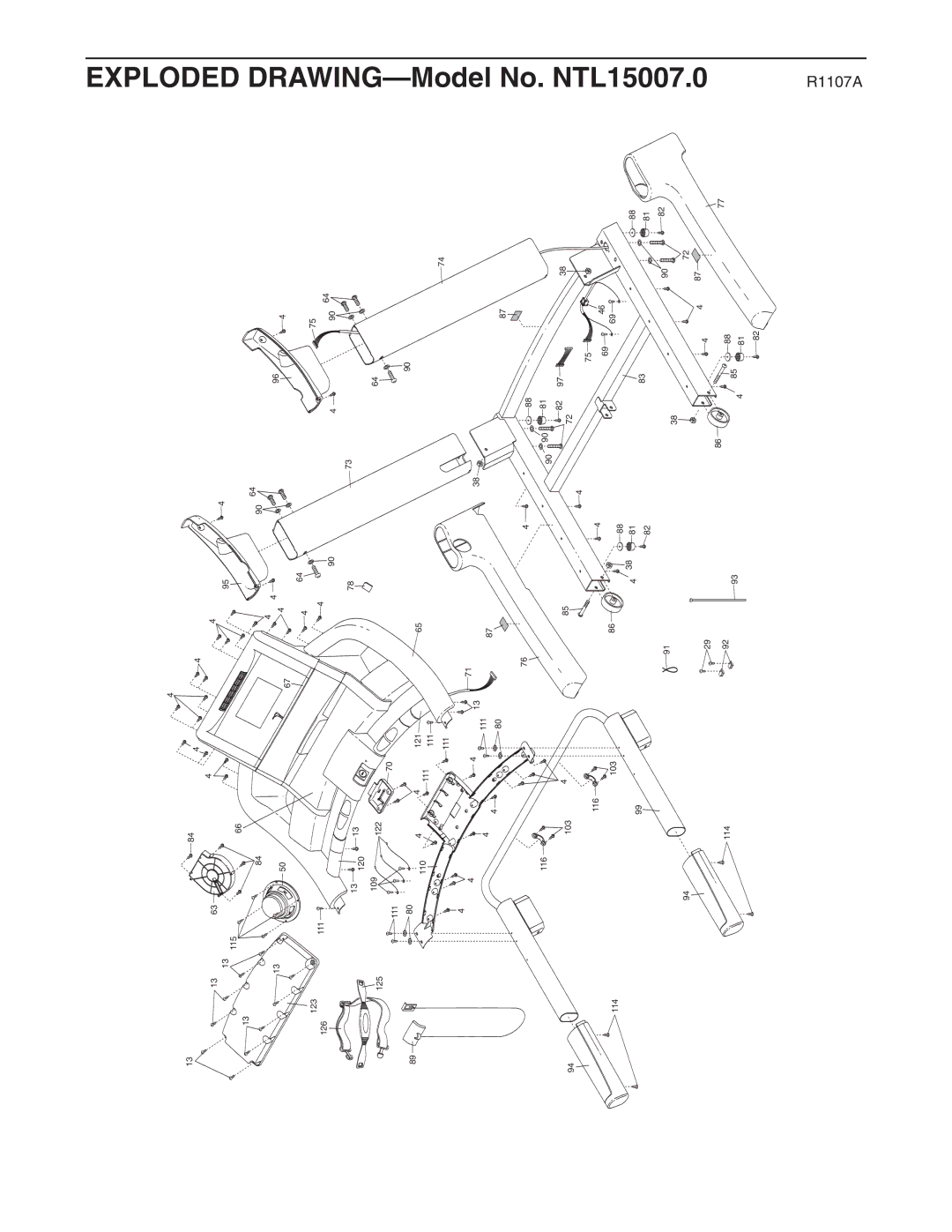 NordicTrack NTL15007.0 user manual Exploded, Model 