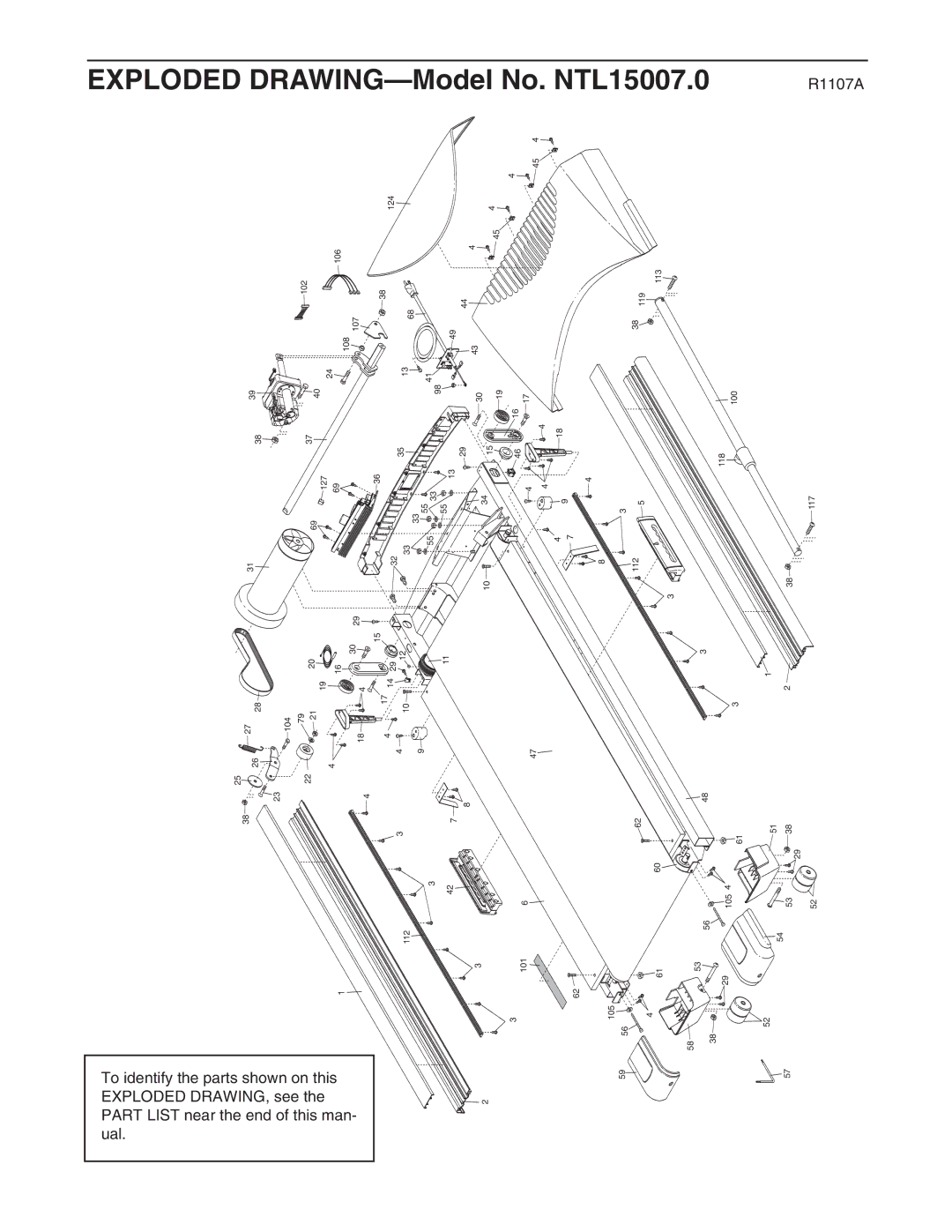 NordicTrack NTL15007.0 user manual Model No 