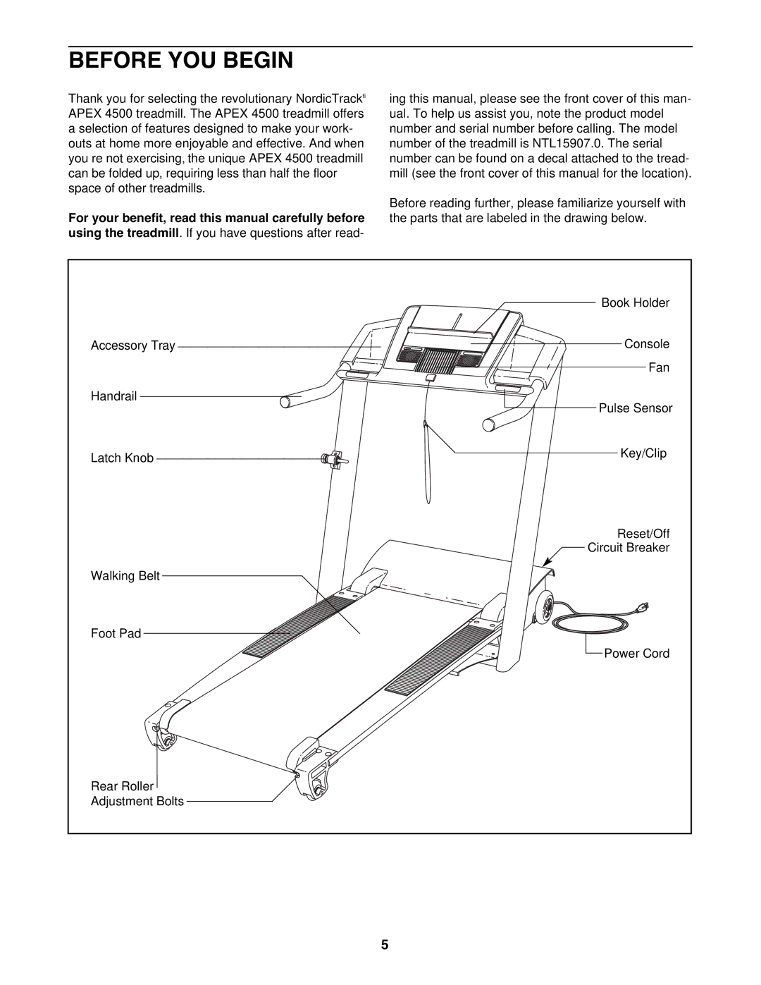 NordicTrack NTL15907.0 user manual Before YOU Begin 