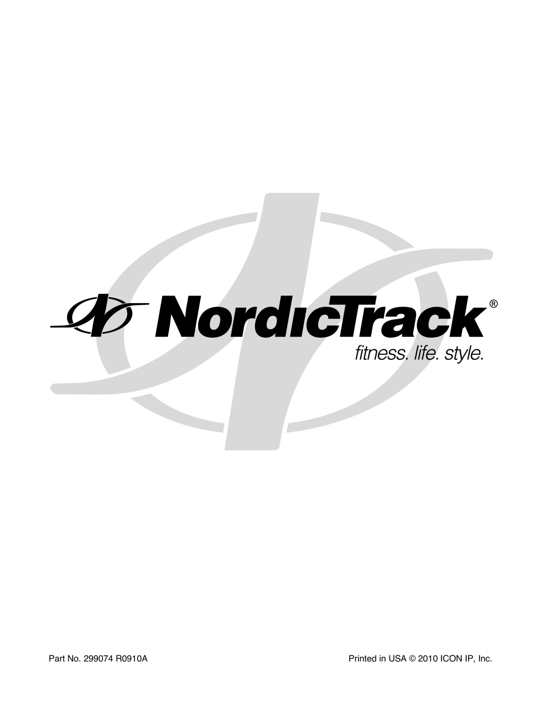 NordicTrack NTL15909.3 warranty Part No R0910A 