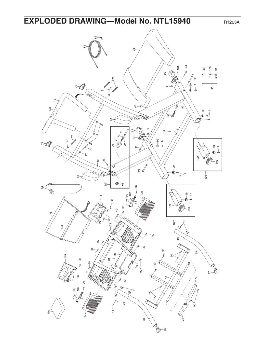 NordicTrack NTL15940 user manual Exploded 