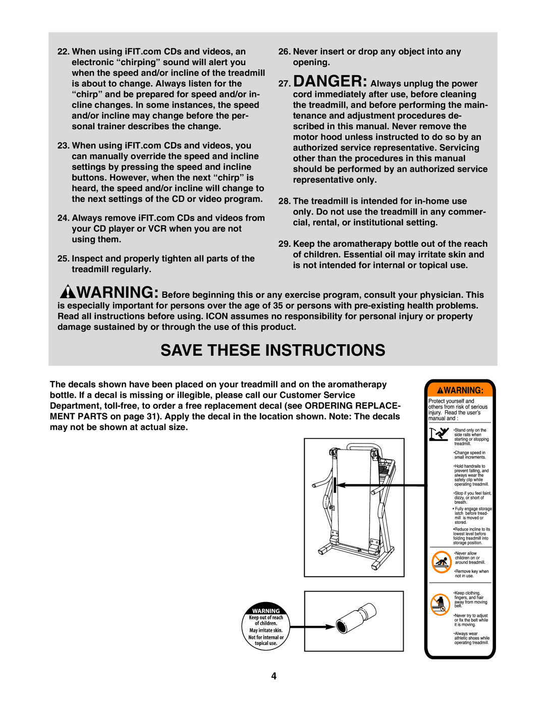 NordicTrack NTL15940 user manual 