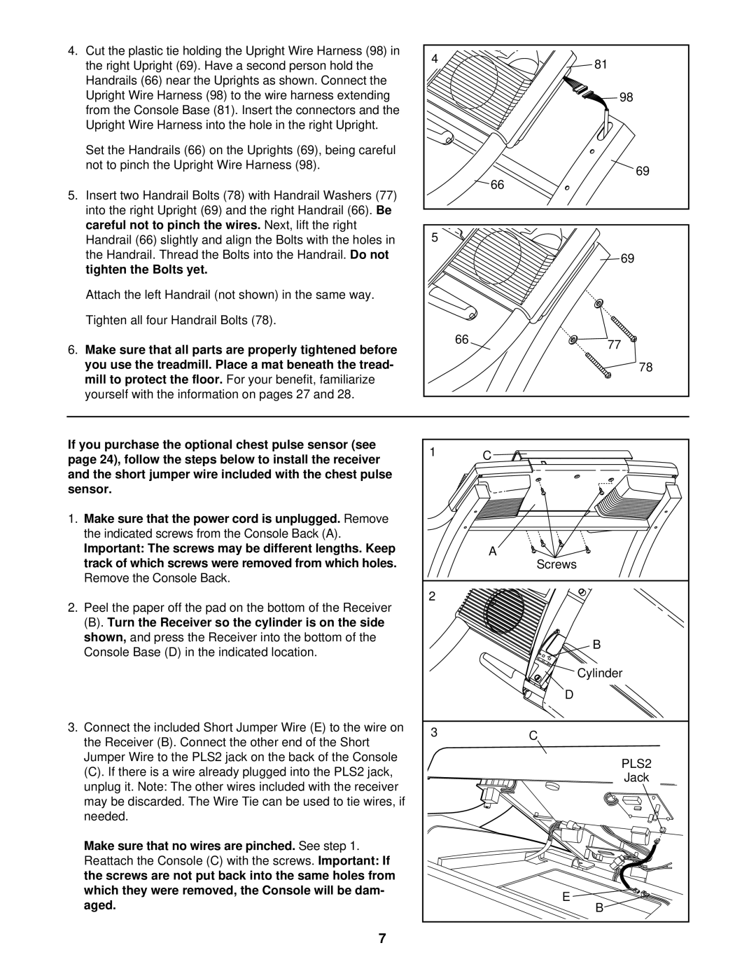 NordicTrack NTL16920 Do not Tighten the Bolts yet, Mill to protect the floor, Shown, See step, Important If, Aged 