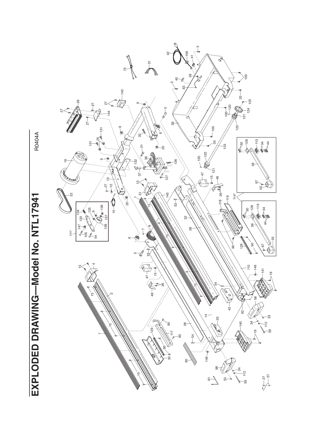 NordicTrack user manual Exploded DRAWING-Model No. NTL17941 