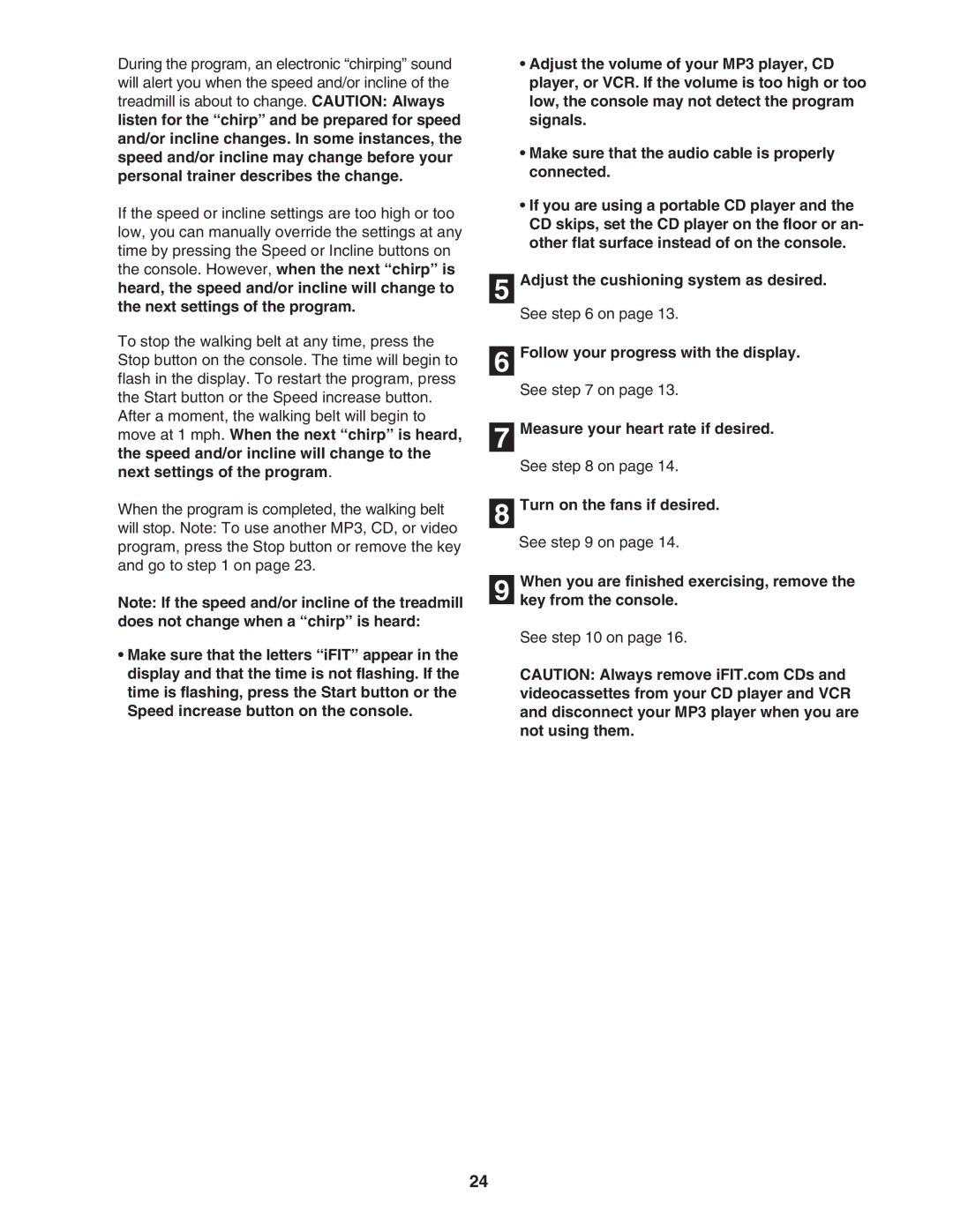 NordicTrack NTL17950 user manual Follow your progress with the display 