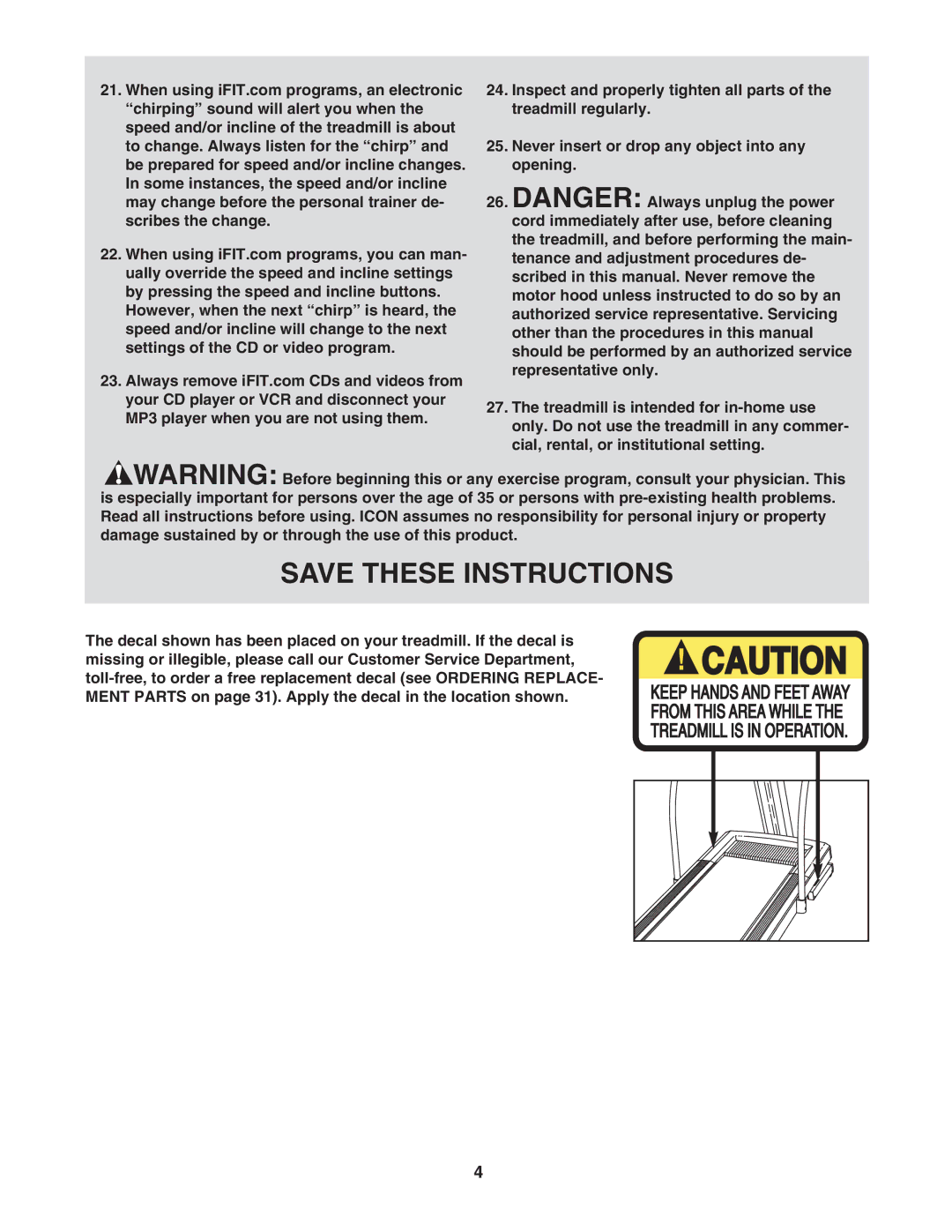 NordicTrack NTL17950 user manual 