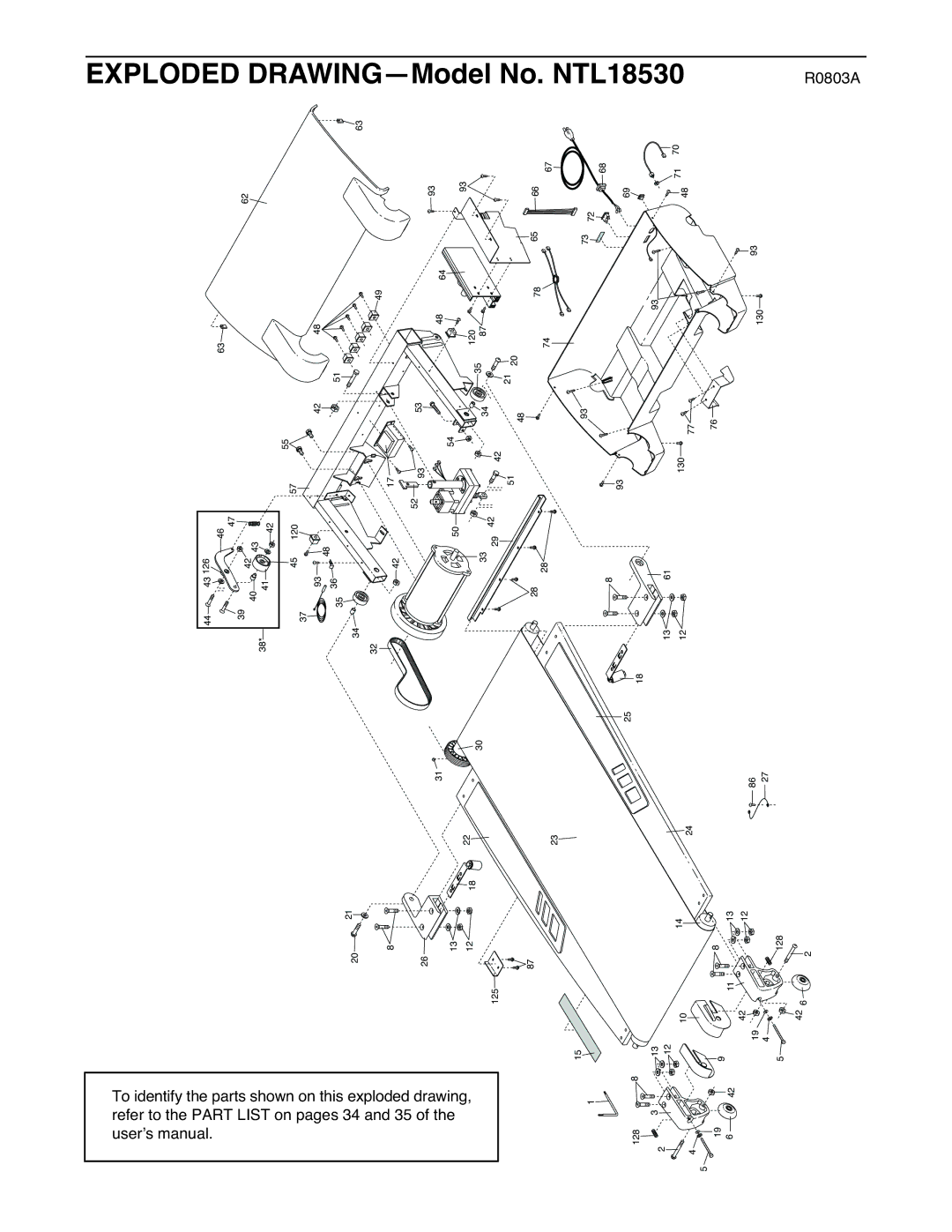 NordicTrack NTL18530 user manual ModelDRAWING 