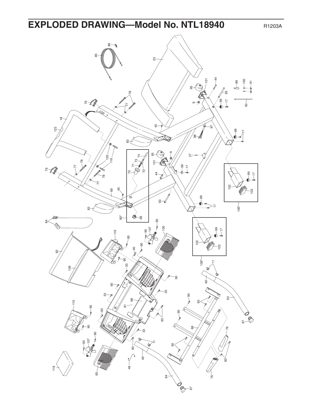 NordicTrack NTL18940 user manual Exploded 