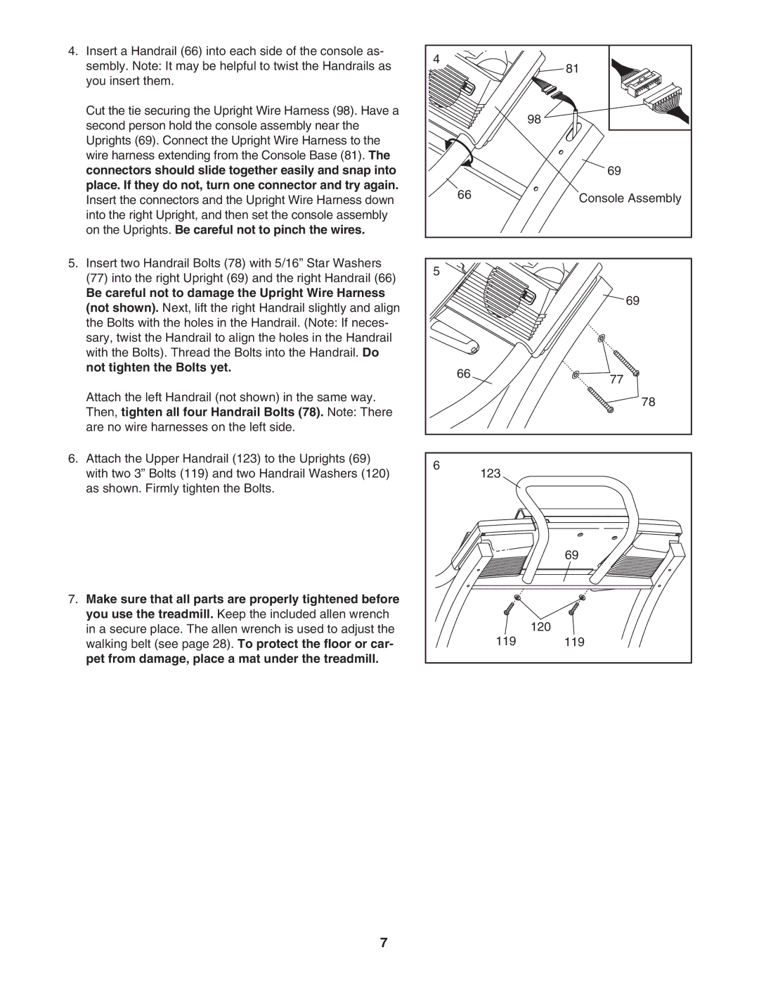 NordicTrack NTL18940 user manual Console Assembly 