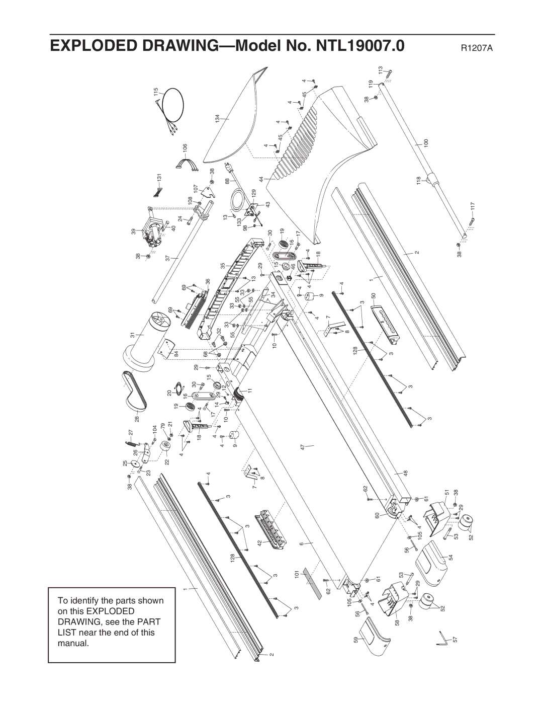 NordicTrack NTL19007.0 user manual Exploded, Drawing 