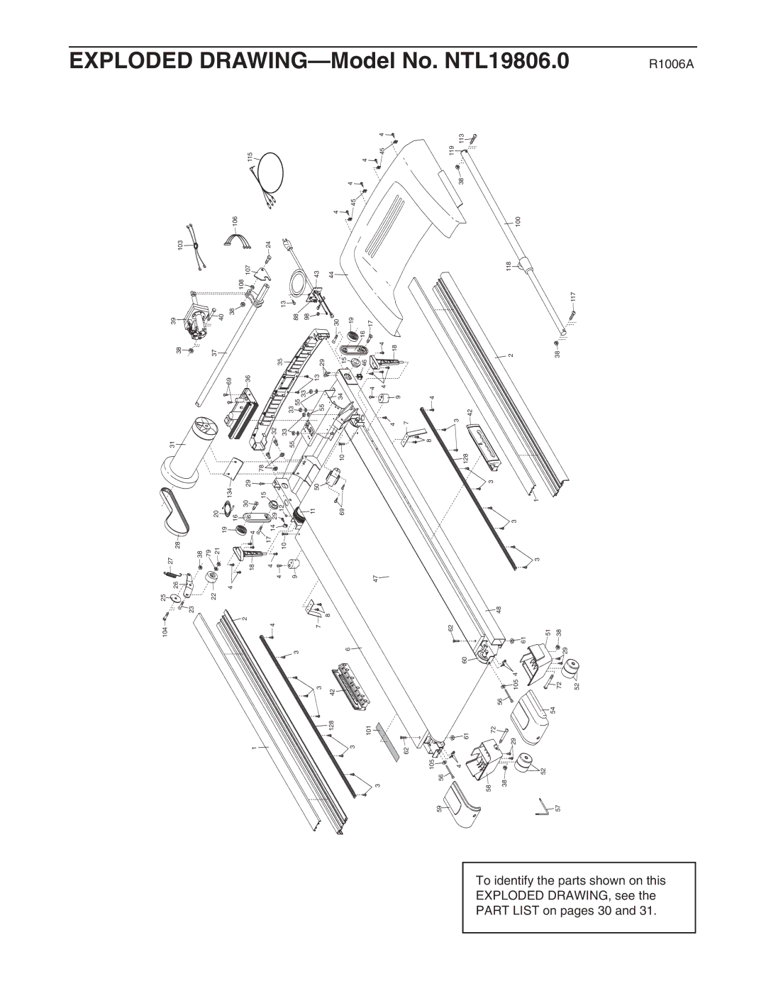 NordicTrack user manual Model No. NTL19806.0 