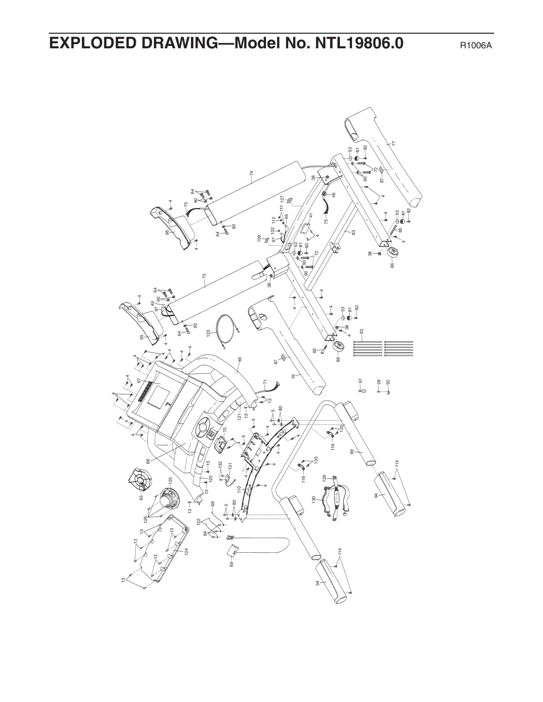 NordicTrack user manual No. NTL19806.0 