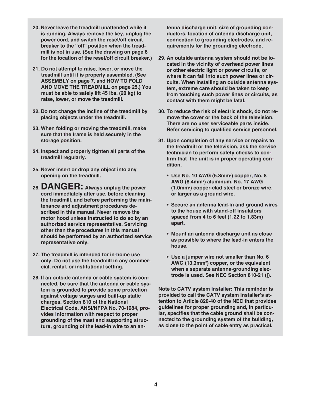 NordicTrack NTL19806.3 user manual 