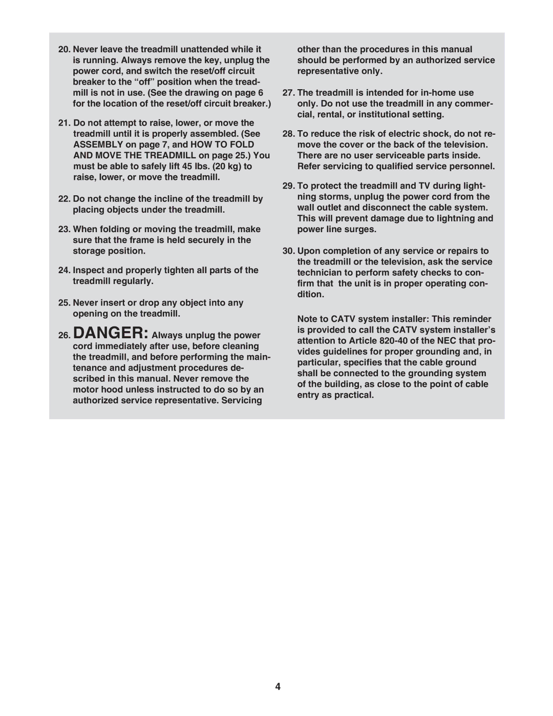 NordicTrack NTL19806.5 user manual 