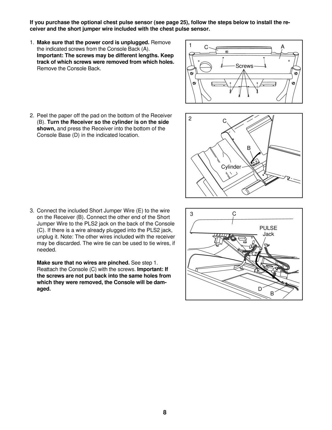 NordicTrack NTL20920 user manual Pulse 