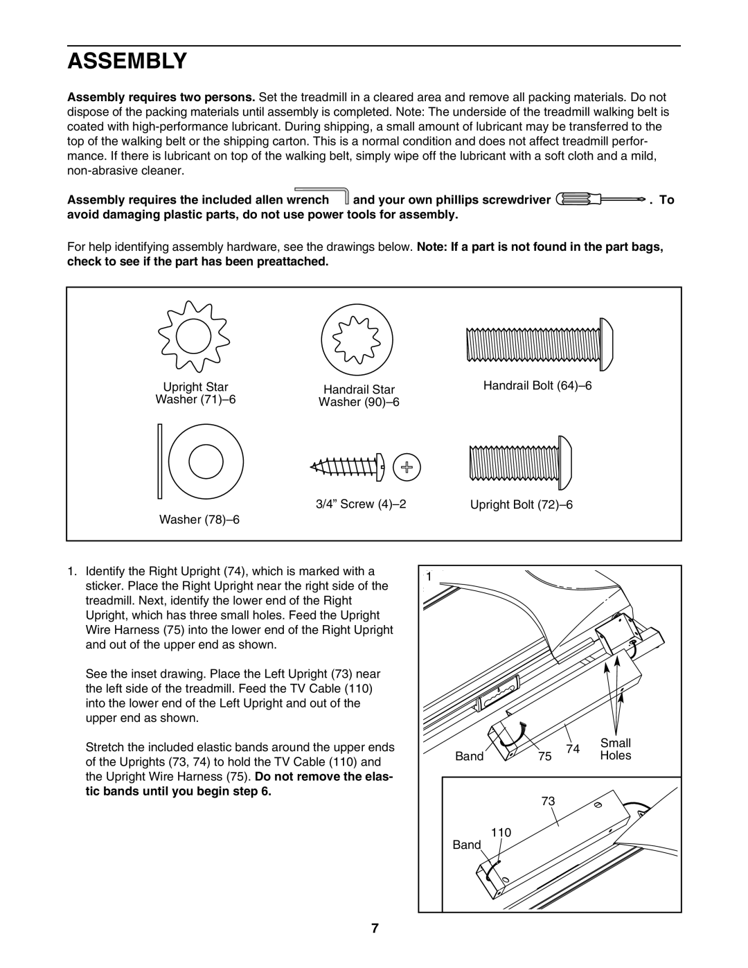 NordicTrack NTL21905.0 user manual Assembly 