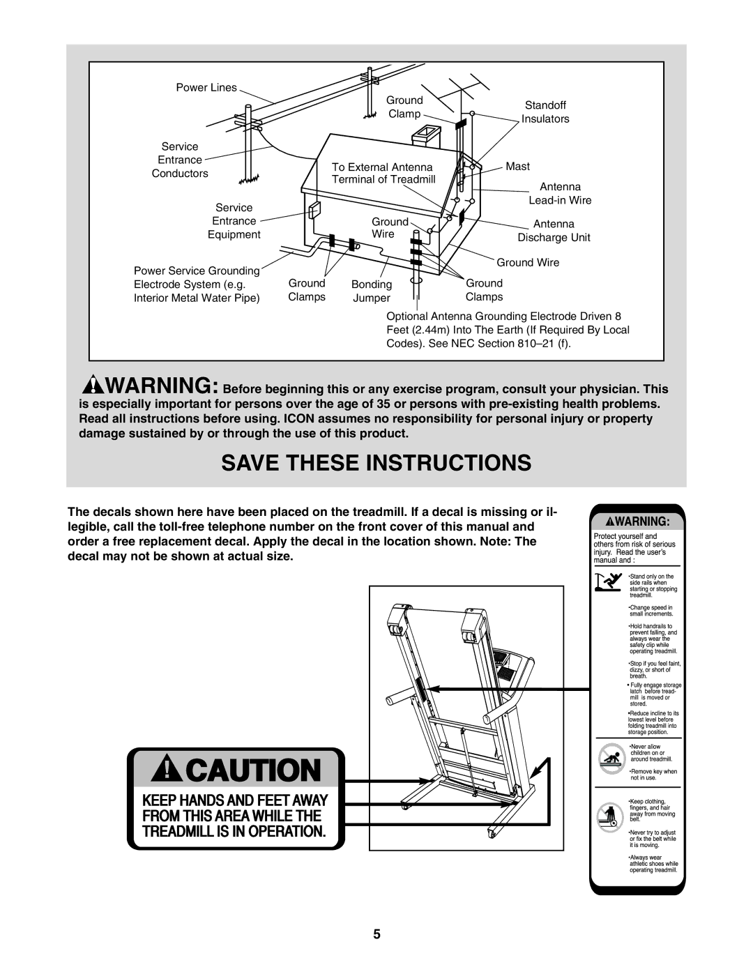 NordicTrack NTL21905.1 user manual Power Lines 