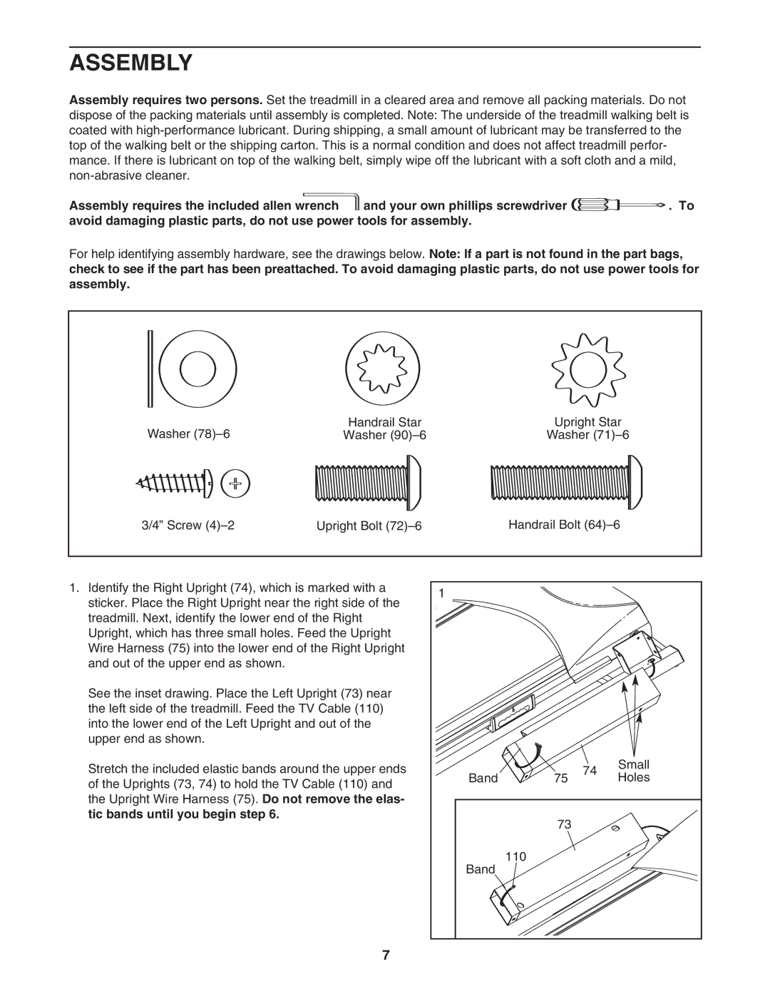 NordicTrack NTL21905.1 user manual Assembly 