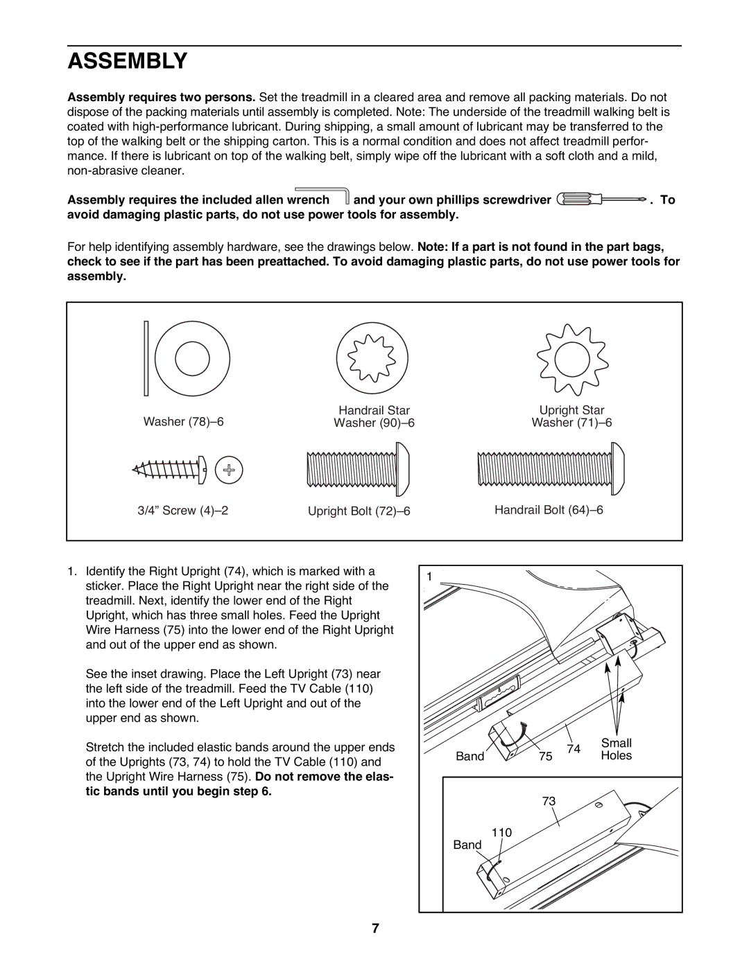 NordicTrack NTL21905.2 user manual Assembly 