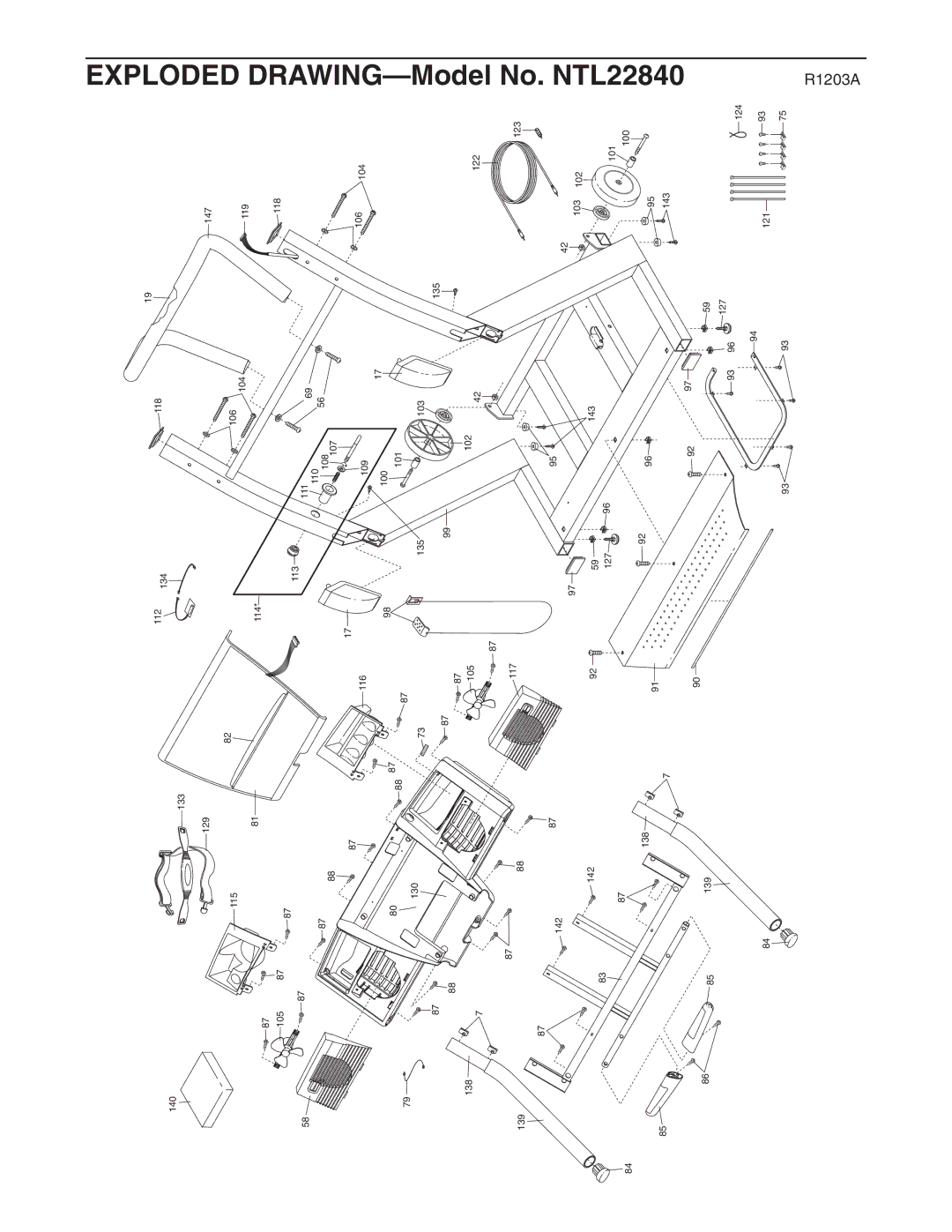 NordicTrack NTL22840 user manual Drawing 