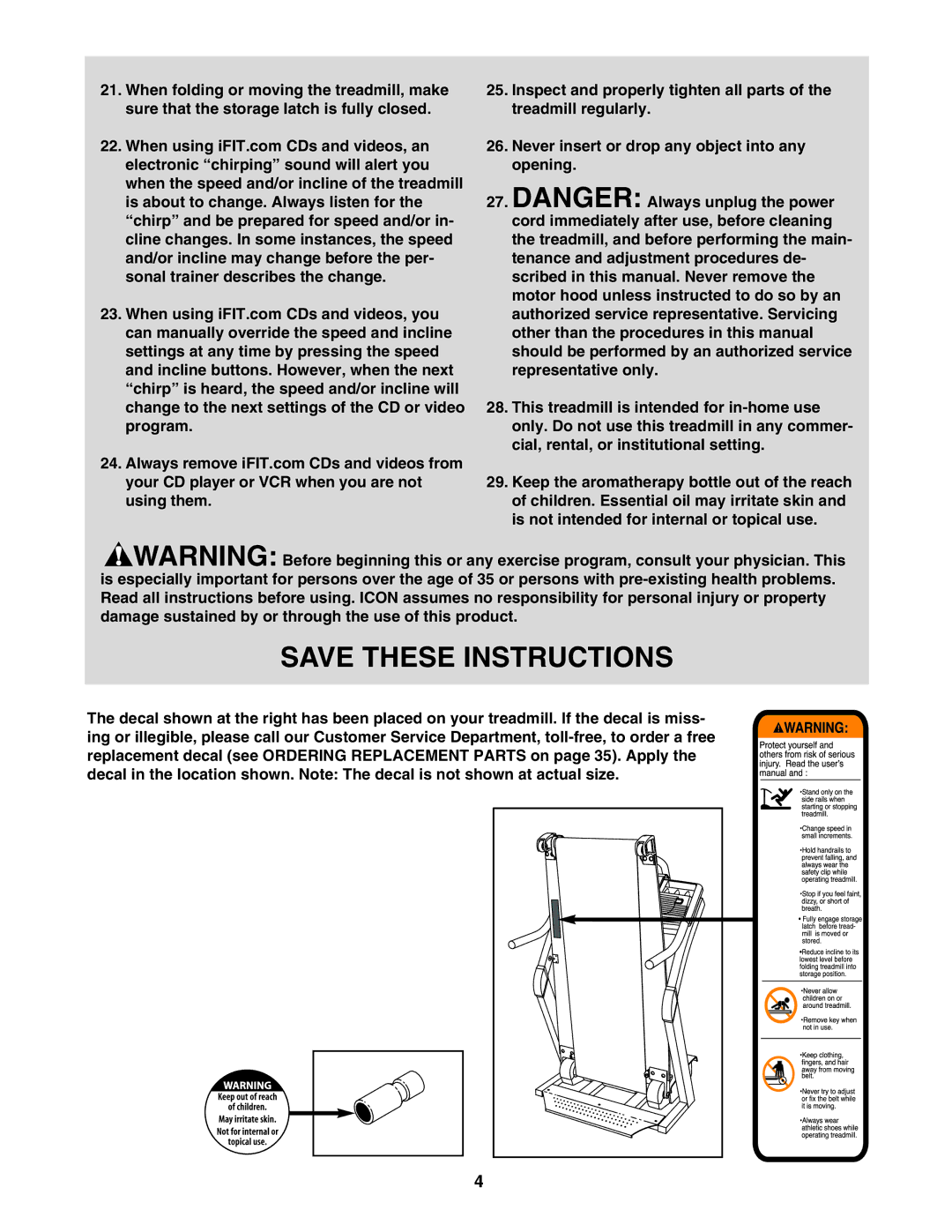 NordicTrack NTL22840 user manual 