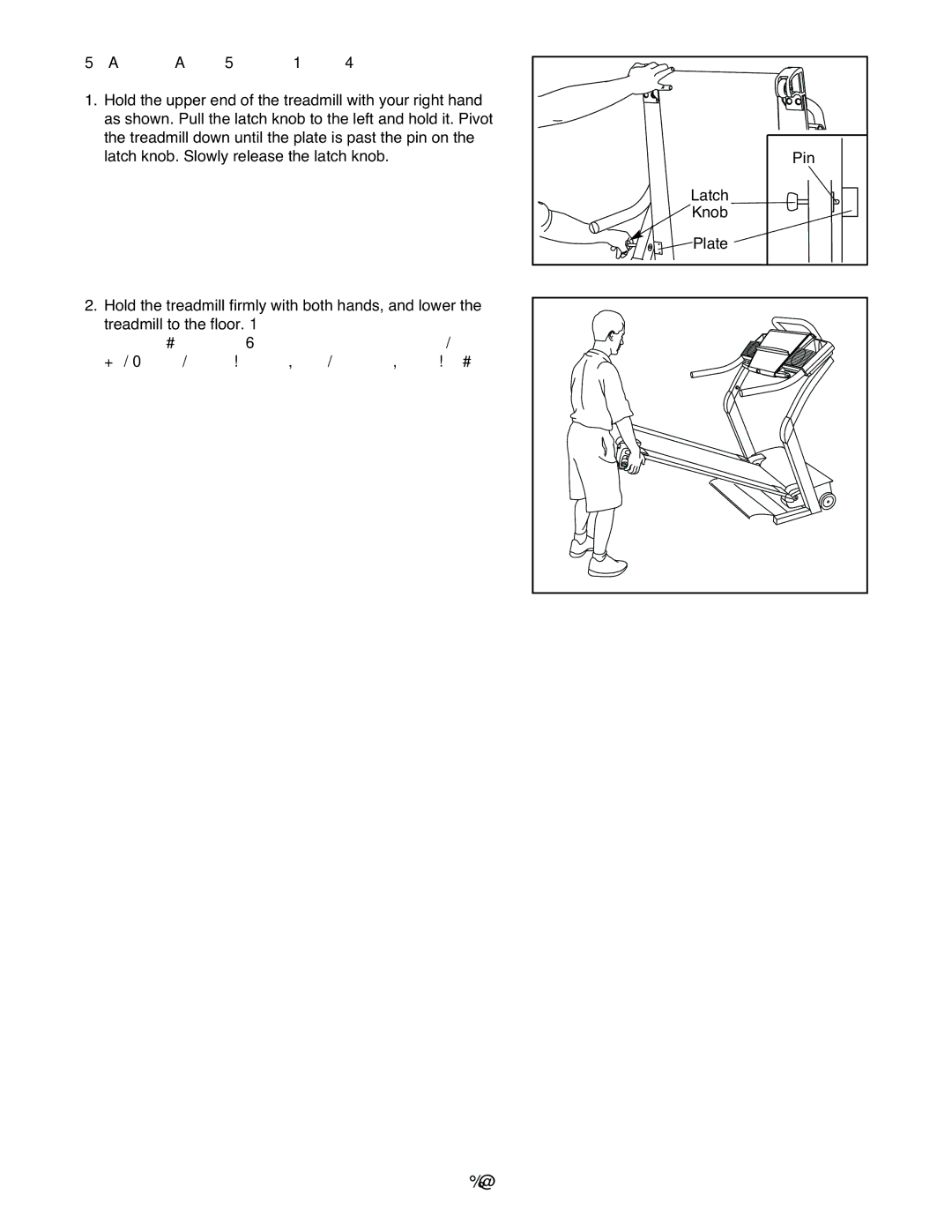 NordicTrack NTL22940 user manual HOW to Lower the Treadmill for USE 