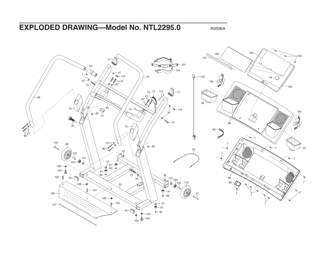 NordicTrack NTL2295.0 user manual 112 113 106 105 107 