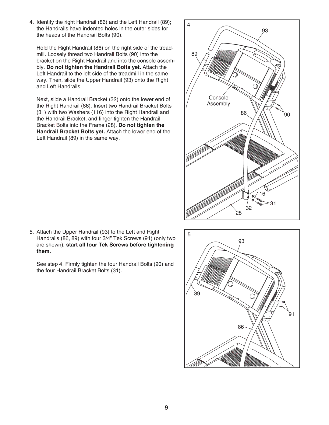 NordicTrack NTL2495.3 manual 