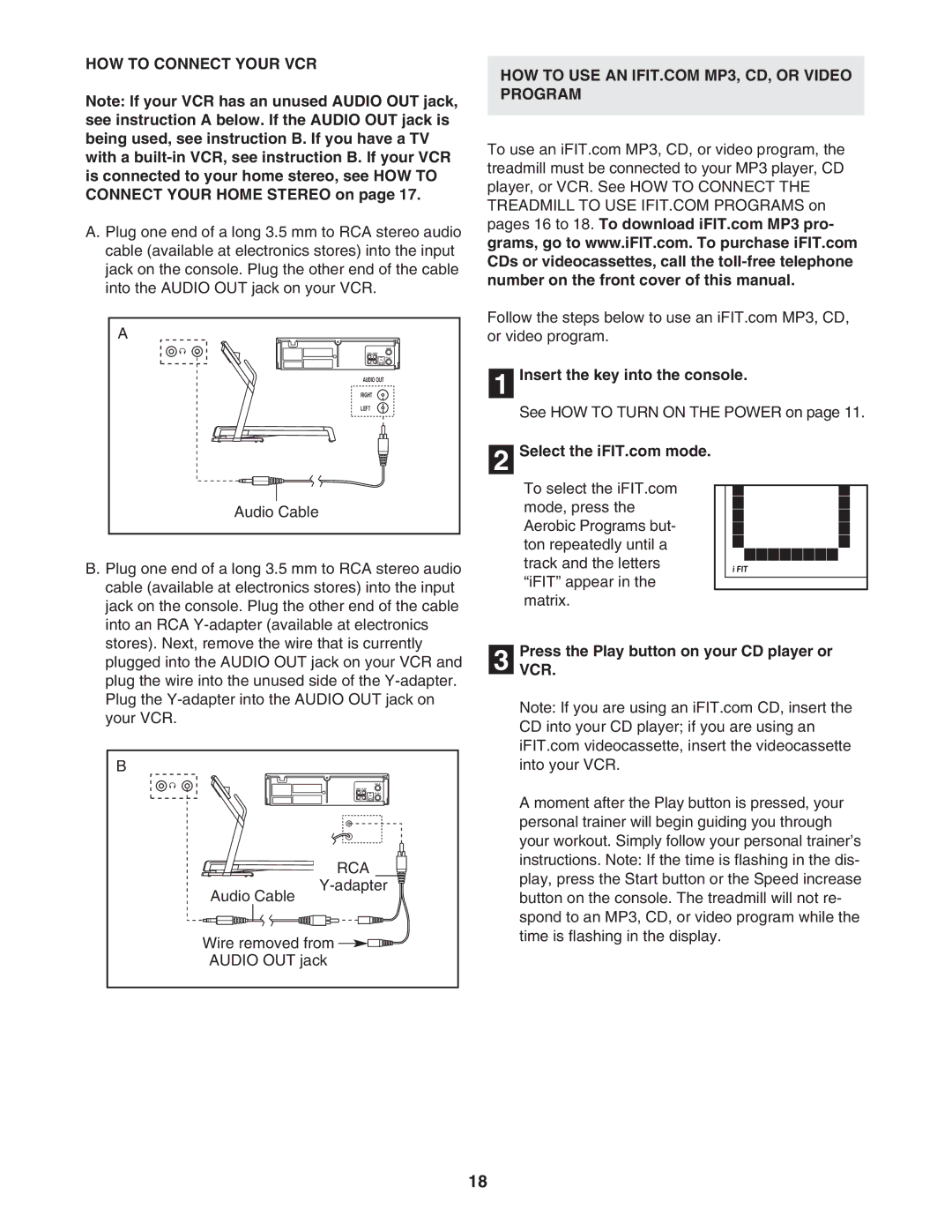 NordicTrack NTL27005.0 user manual HOW to Connect Your VCR, PressVCR. the Play button on your CD player or 